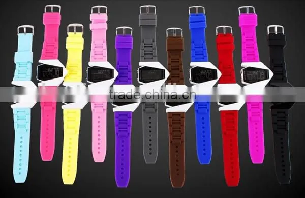 2015 hot selling digital silicone led watches men watch