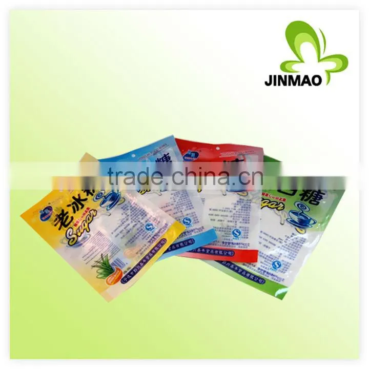 Plastic food packaging pouch for candy