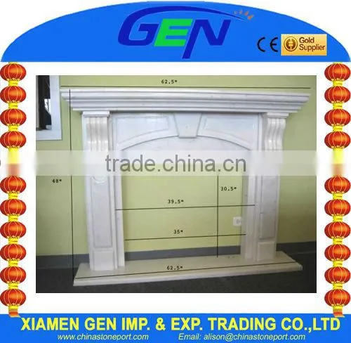 carrara marble fireplace