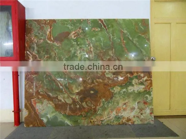 Polished Natural Light Green Onyx Stone