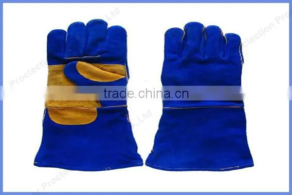 Cow split leather welding gloves