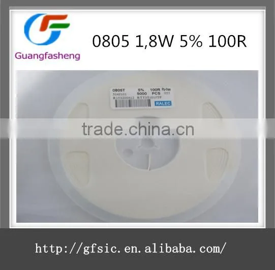 electronic component Resistor 0805 1,8W 5% 100R