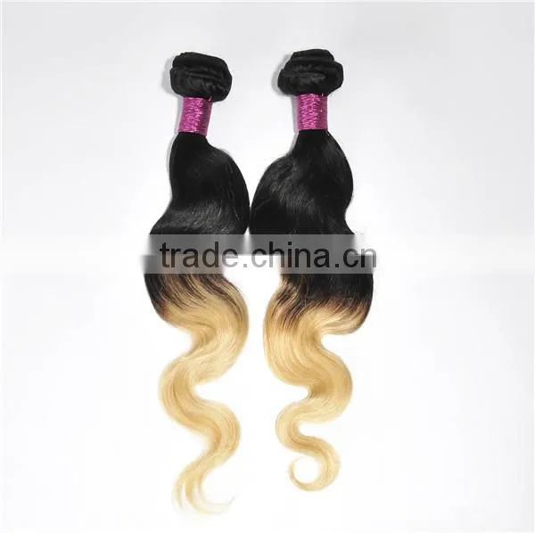 two tone ombre colored hair weave bundles