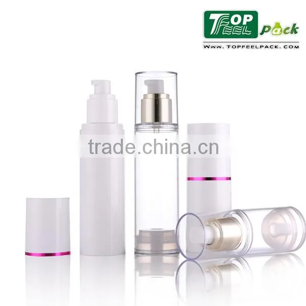New&Hot AS Clear Round Bottle Dispenser Airless Container For Cosmetics