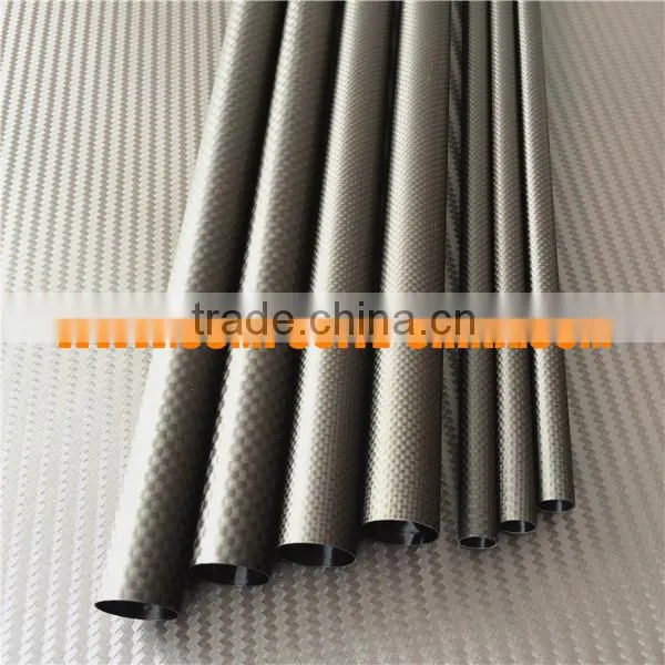 High quality 3k weave large diameter carbon fiber tube