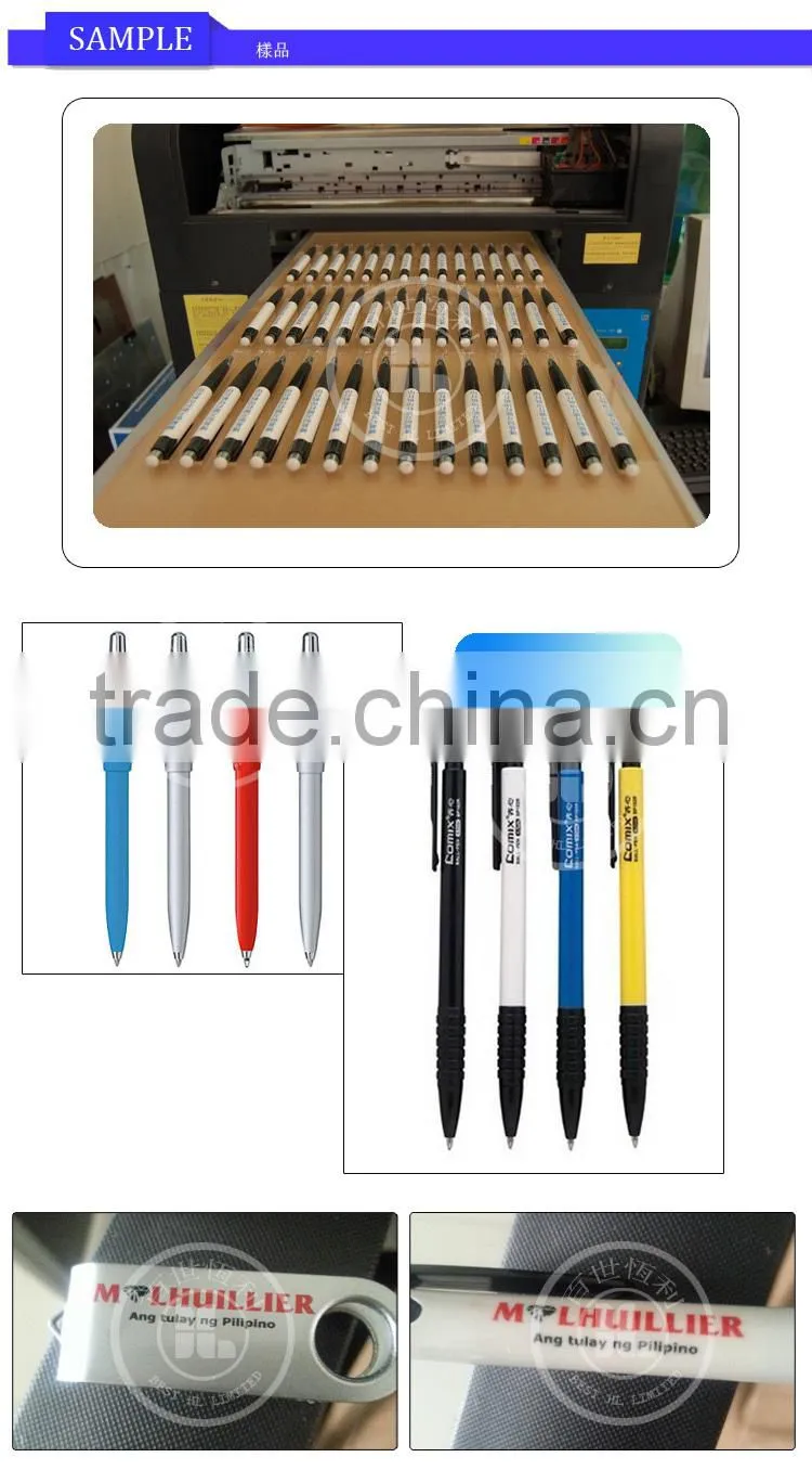 A3 size multifunctional digital flatbed uv printer with fast printing speed