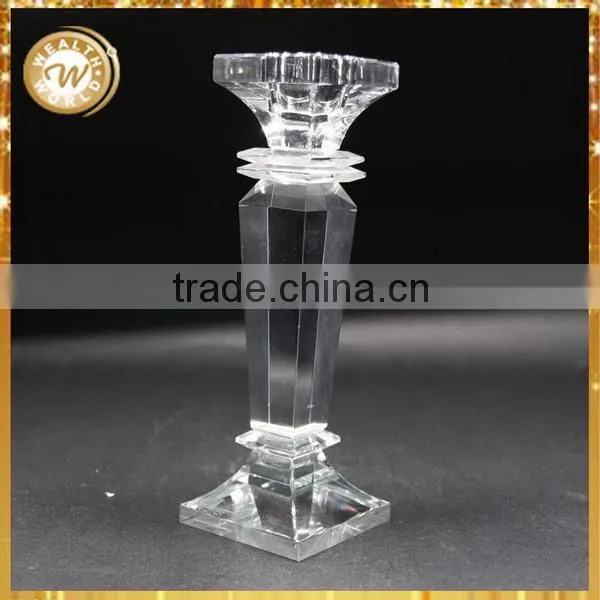 New style classical crystal totem candle holder