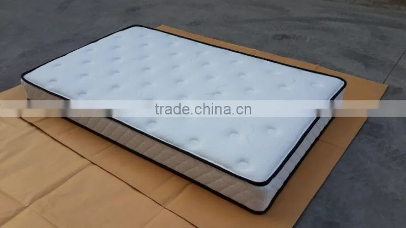 Tight top best price two side hostel spring mattress