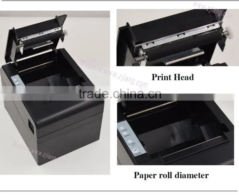 2016 best design 80mm POS receipt printer support cash drawer