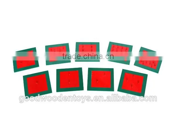 Montessori Materials in China Promotional Educational Toys Metal Squares