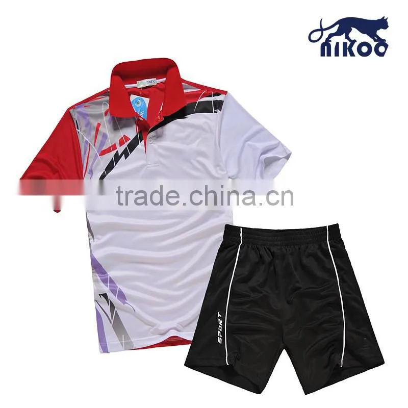 quality badminton jersey uniforms custom sublimated badminton wares for men
