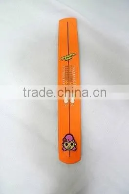 2016 Hot Sales Baby Rinne Women Wearable Waterproof Foldable Orange Rubber Wrist LED Watch