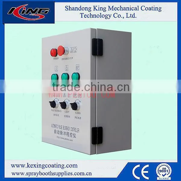 Quick color change powder coating spray booth