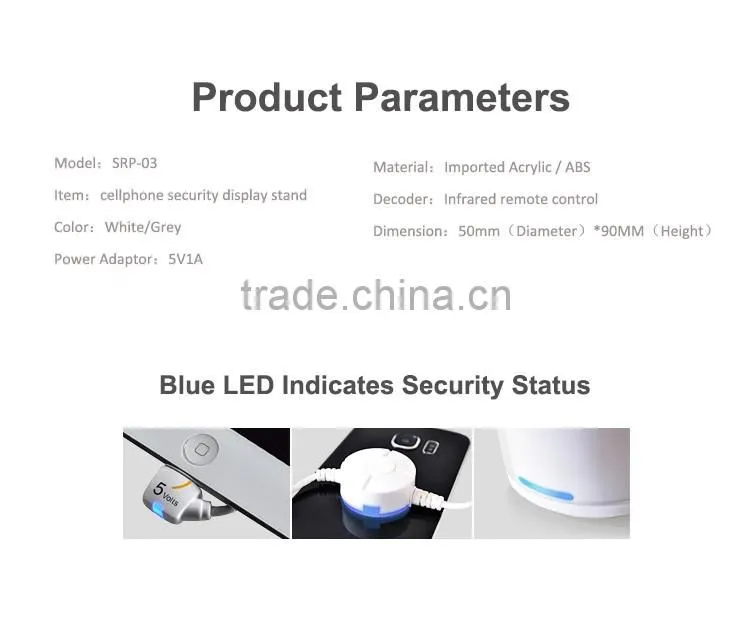 SRP-03 retail antitheft security display stand for cellphone and tablet
