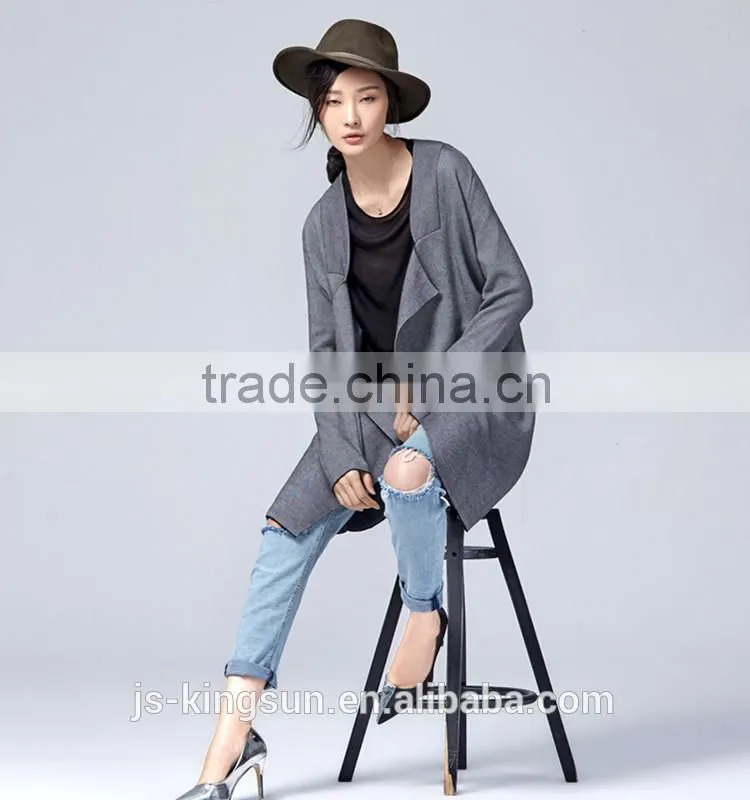 Woman's long cotton cardigan