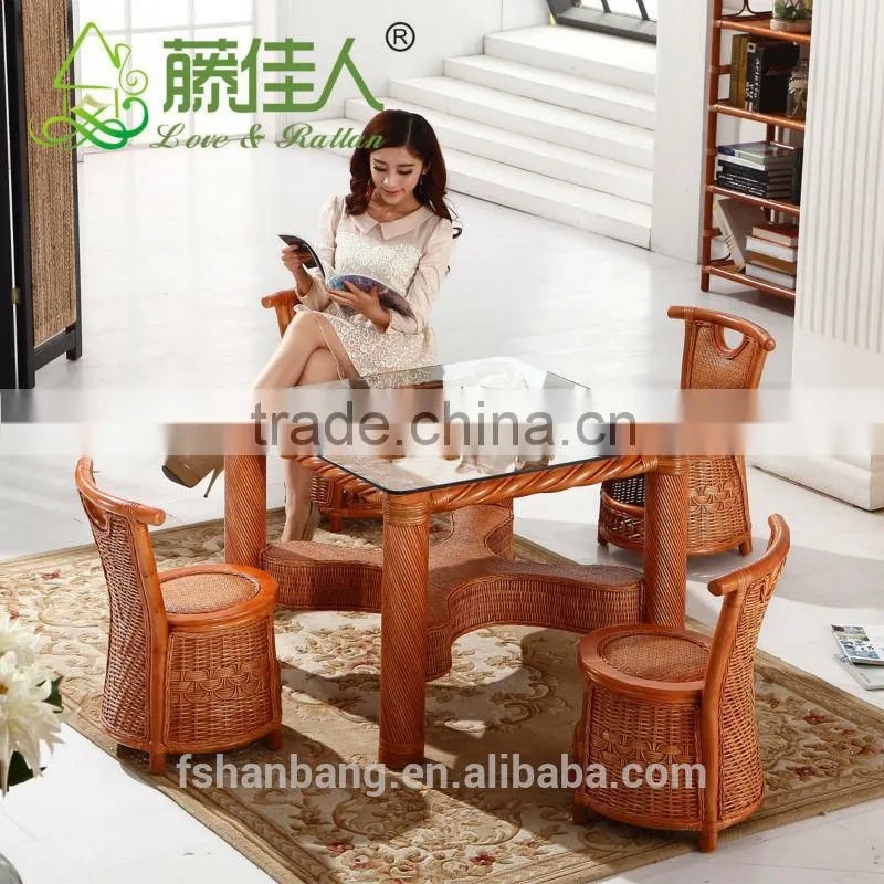 Fashion Outdoor Leisure Cane Coffee Shop Swivel Chair