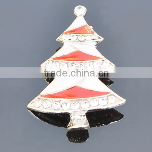 red enamel smile star Christmas brooches