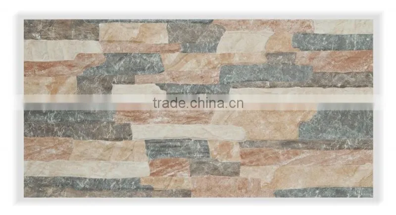2016 best choice glazed ceramic rustic inkjet tile for wall 300x600