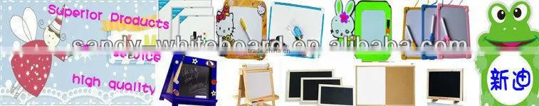 Wood Frame Whiteboard black slate chalk boards magnetic blackboard kitchen