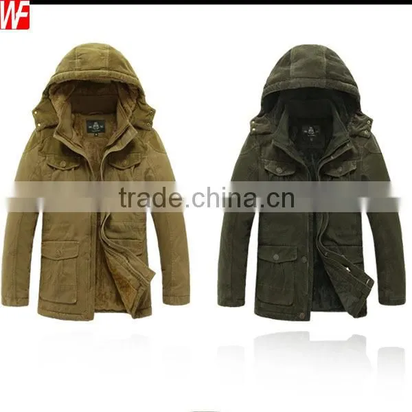 High Quality mens winter jacket coat Casual Cotton-padded mens coat