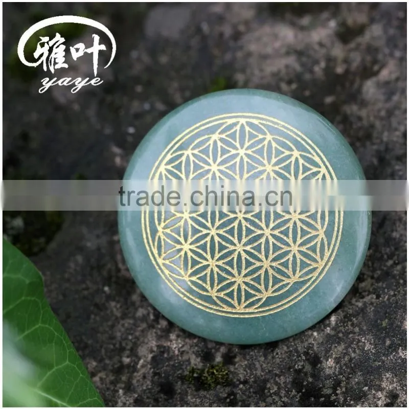 Wholesale White Jade Pendants Engraved Tree of Life
