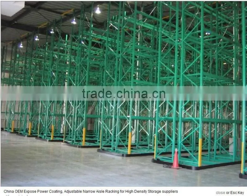 Three-dimensional Stacker Warehouse Metal Narrow Aisle Racking, 1800-12000mm Height