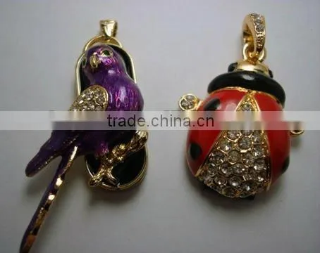unique stylish beatles diamond gift usb 4GB for promotion