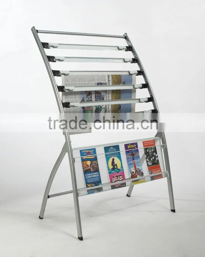 6 tiered office newsstand