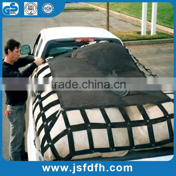 CE Certificated Black & Stretch Webbing Cargo Net With High Quality