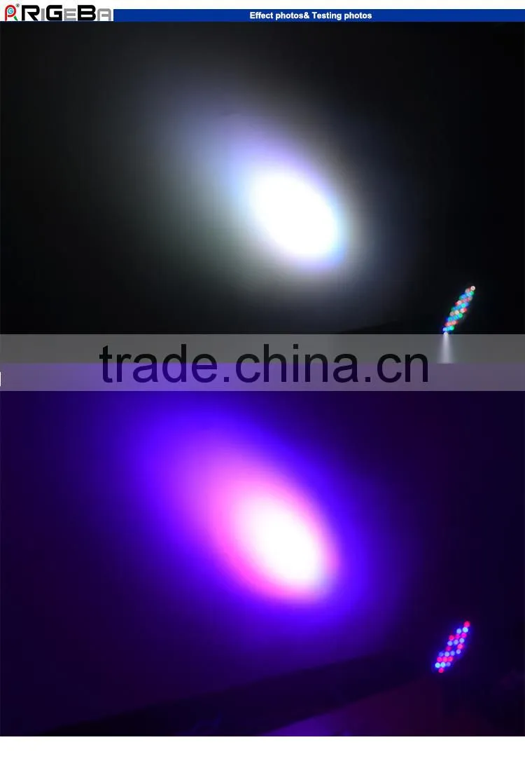 2015 cheap LED Par 64 54led*1w rgbw dmx stage mini flat par light /flat par can
