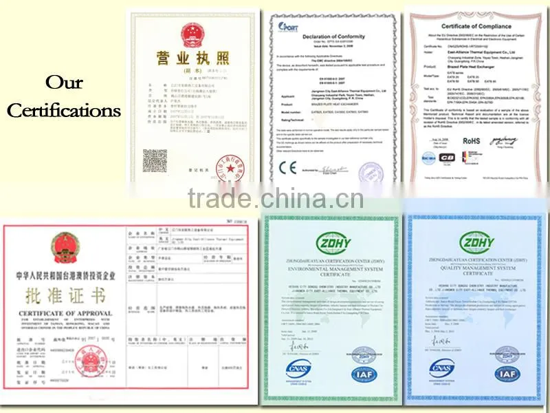 High Quality Water to Water Plate Heat Exchanger