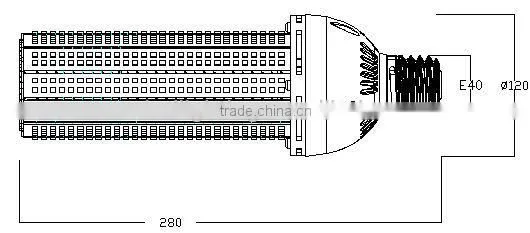 2014 new design led corn light 80w led bulb E27 warm white AC100-240V