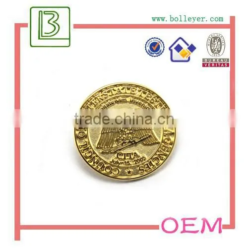 custom epoxy printing doming logo metal badge