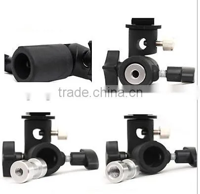 E Speedlite Flash Mount Holder For Light Stand Photo Video Studio Umbrella Hole