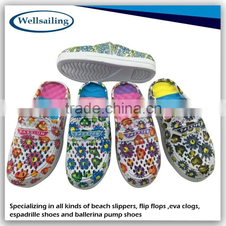 Factory customized cheap holey soles clog,eva clog price