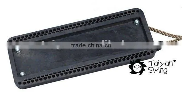 Black RUBBER SWING SEAT
