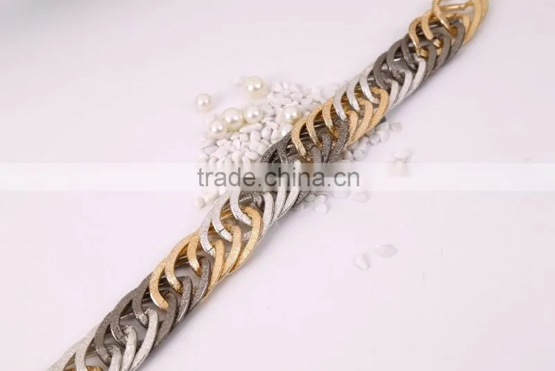 Tri-color Hand-Woven Aluminum Chain Jewelry Chain Factory Direct Latest Technology Can be customized upon request