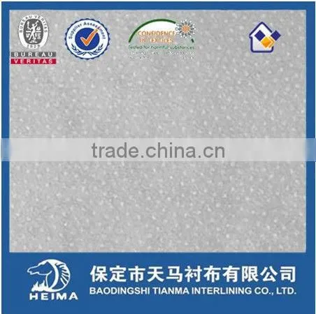 high class 38g nonwoven fusible interlining fabric accessaries 9035