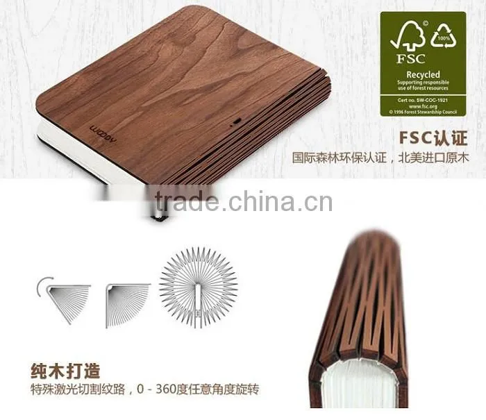 Mini Version LED WOODY Book Lamp