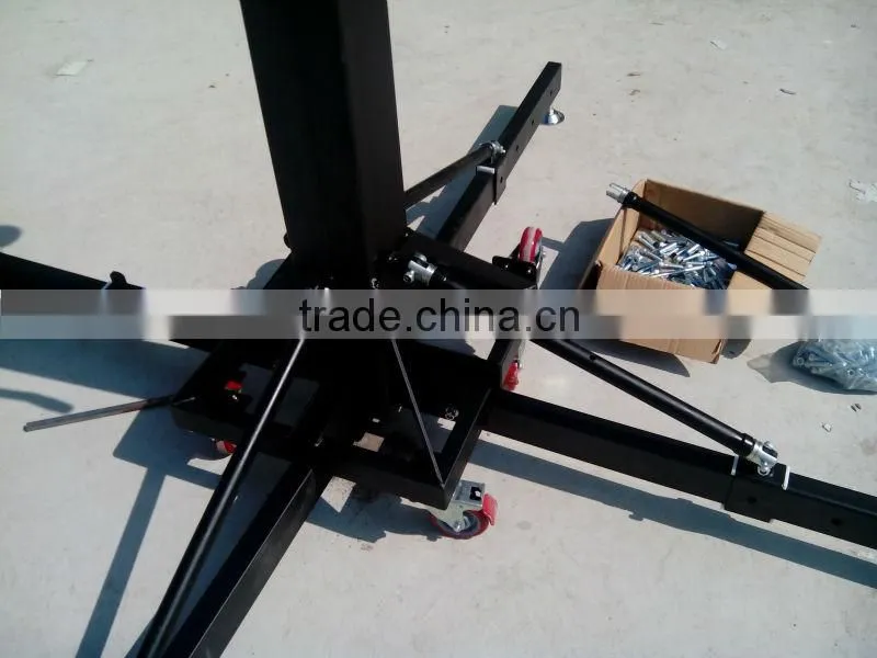 heavy duty 250kg up to 5.5m crank up tower mobile light truss lift tower with wheel