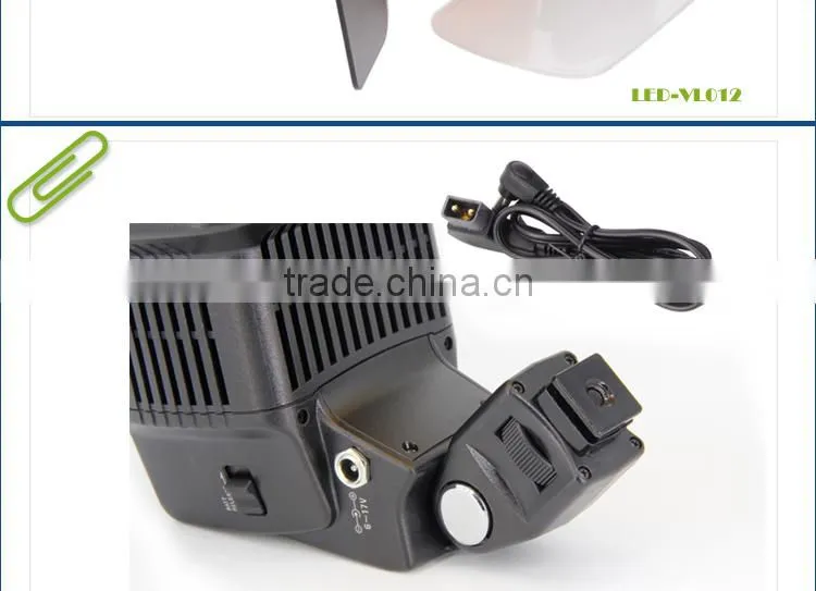 Competitive price compact led video light with 10 LED bulbs for camcorder video taking