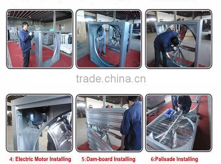 wall mounted negative pressure exhaust fan for poultry farm