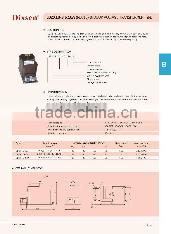 6KV VOLTAGE TRANSFORMER