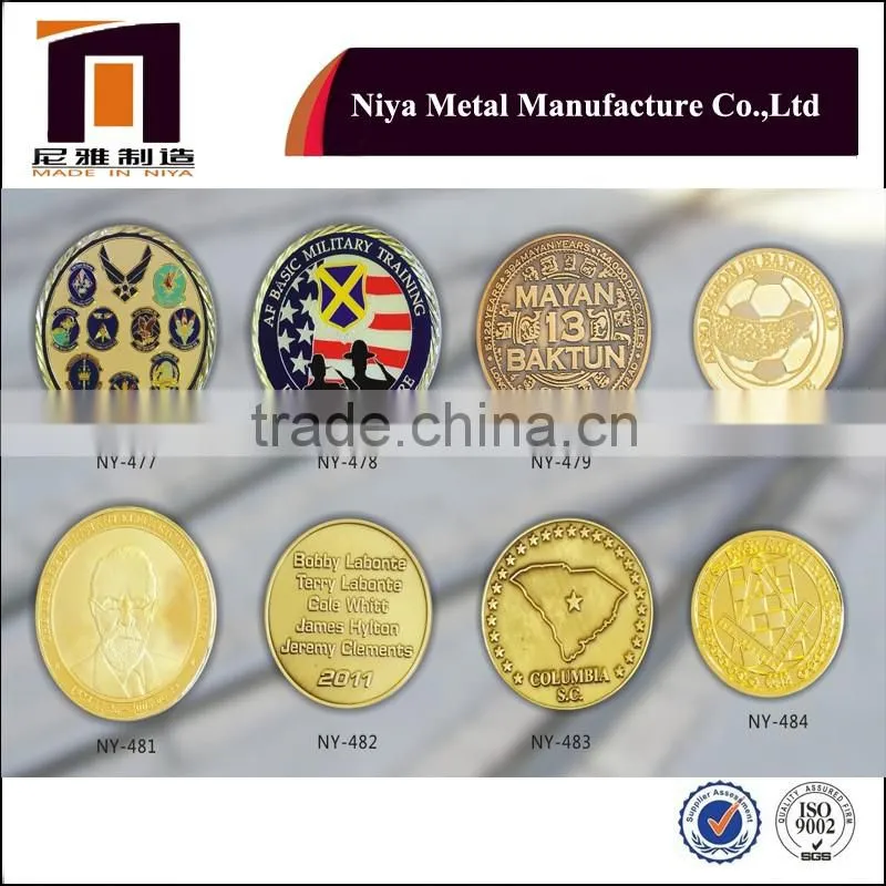 2016 new design cheap custom made coins