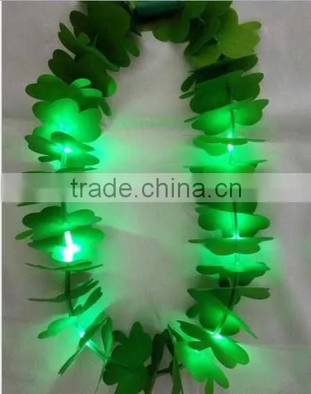 LED flashing necklace with colorful flowers for wild party
