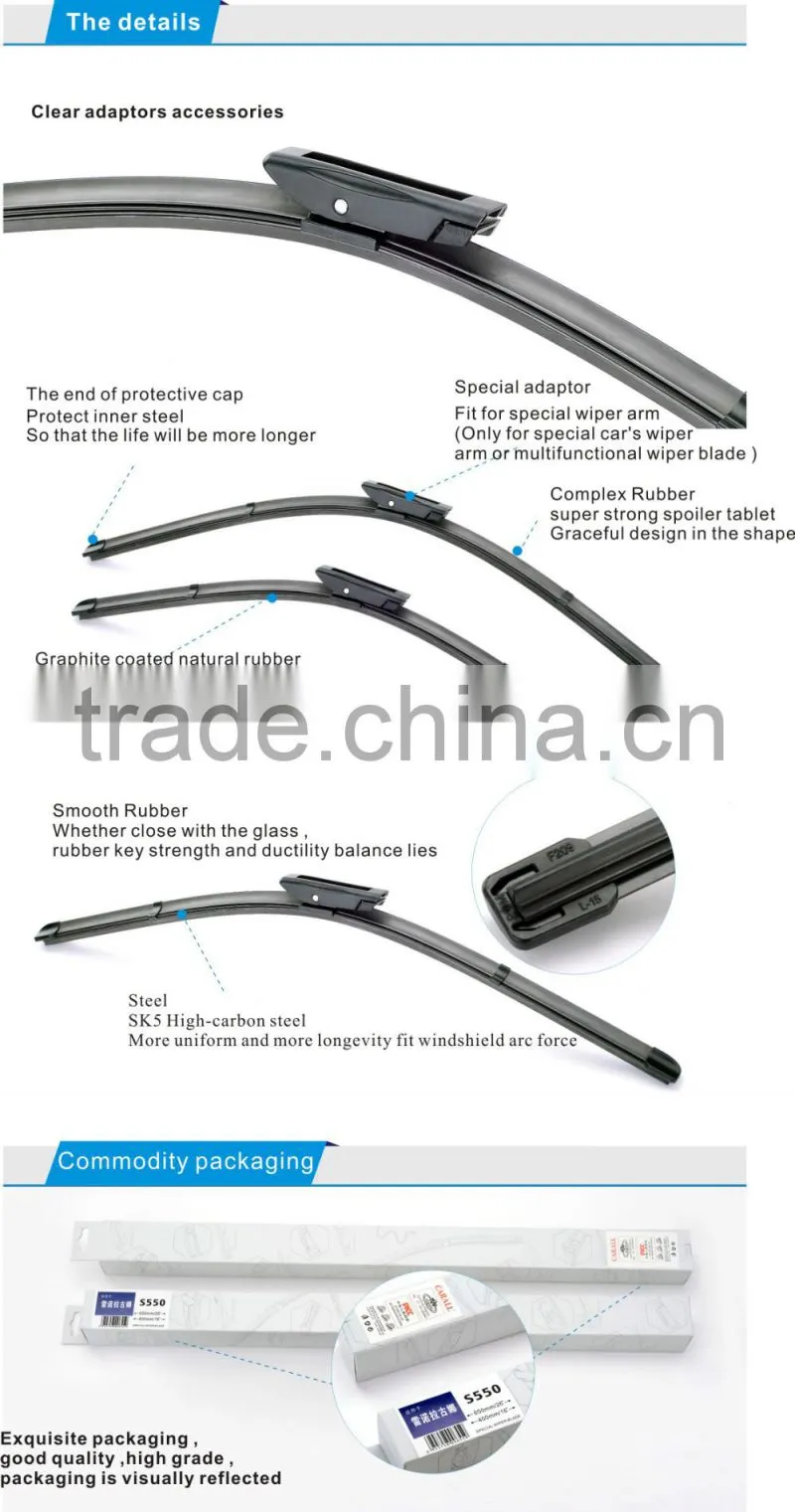 S550 24 inch Soft Windshield Car Wiper Blades