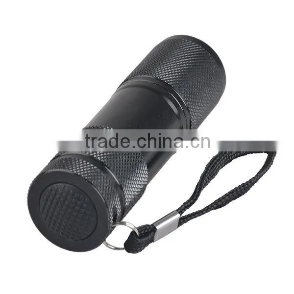 Best 9 LED Mini Aluminum Flashlight Torch for Promotion