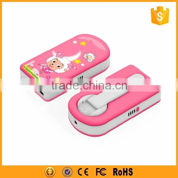 Outdoor emergency hand crank dynamo power bank 2600mah