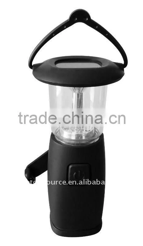 Dynamo and solar rechargeable camping light