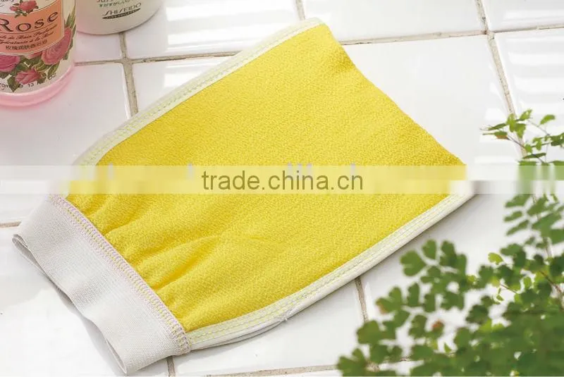wholesale high grade flower sponge shower gloves ,exfoliating gloves bath mitt wholesale